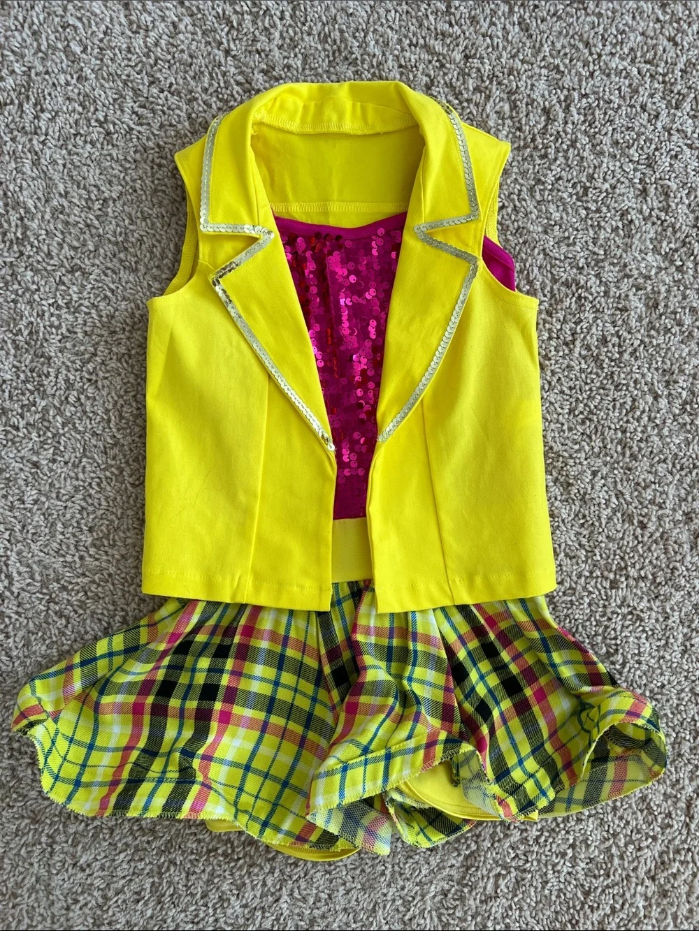 Girls Sequin Dance Set